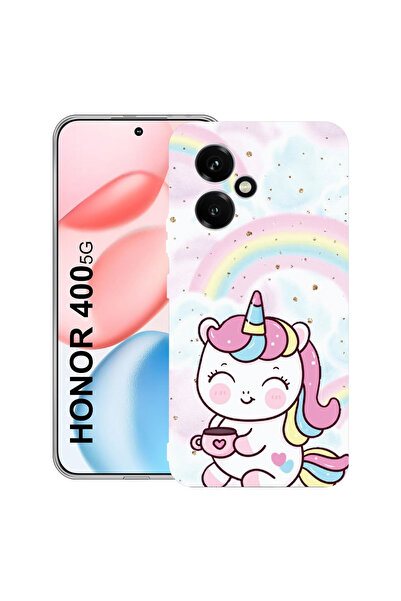bestcase Carcasă transparentă din silicon pentru Honor 400, Little Unicorn, 2...