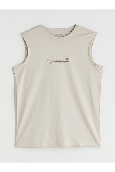 LC Waikiki Quality Parts from Celebi Store |   Crew Neck Printed Men's Sleeveless T-Shirt