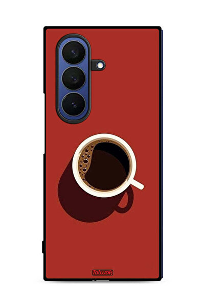 Tolwak غطاء حماية لهاتف Samsung Galaxy Z Fold7 بتصميم فنجان قهوة