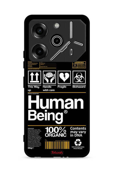 Tolwak غطاء حماية لهاتف تكنو بوفا 6 برو 5G، ملصق إنسان