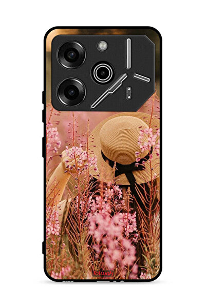 Tolwak غطاء حماية لهاتف تكنو بوفا 6 برو 5G، قبعة فتاة مزينة بالزهور