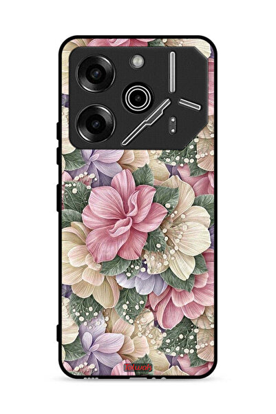 Tolwak غطاء حماية عالي الجودة لهاتف تكنو بوفا 6 برو 5G بنقشة زهور