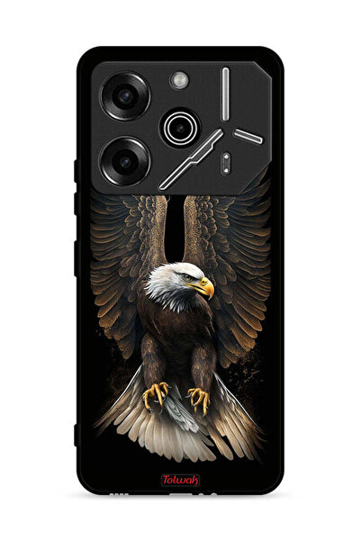 Tolwak غطاء حماية لهاتف تكنو بوفا 6 برو 5G بأجنحة نسر منتشرة