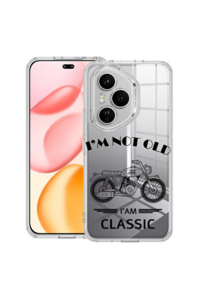 bestcase Carcasă transparentă din silicon pentru Honor 400 Pro, Nu sunt bătrân, sunt clasic, 2036424 T 1866