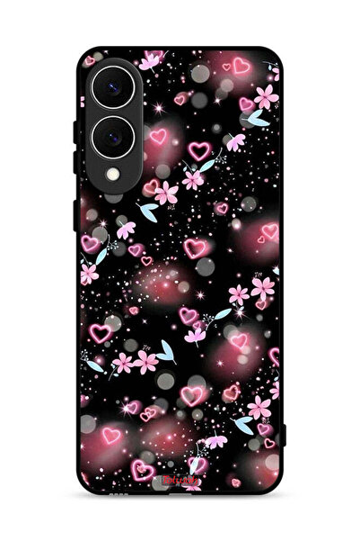 Tolwak غطاء حماية لهاتف سامسونج جالكسي S25 إيدج بنقشة قلوب وأزهار صغيرة