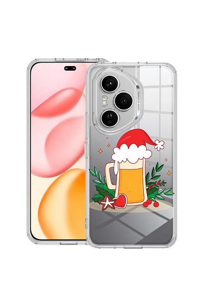 bestcase Carcasă transparentă din silicon pentru Honor 400 Pro, Bere de Crăciun, 2036424 T 1607