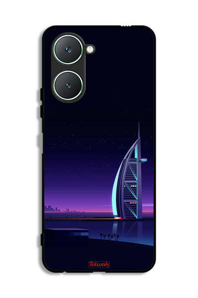 Tolwak غطاء حماية فيفو Y18i 4G بتصميم برج العرب الرقمي