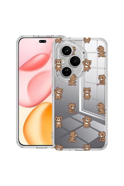bestcase Carcasă transparentă din silicon pentru Honor 400 Pro, model ursuleț de pluș, 2036424 T 970