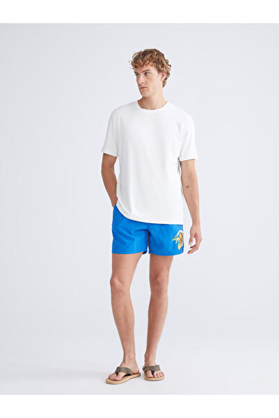 LC Waikiki Μπλε κοντό ανδρικό σορτς κολύμβησης