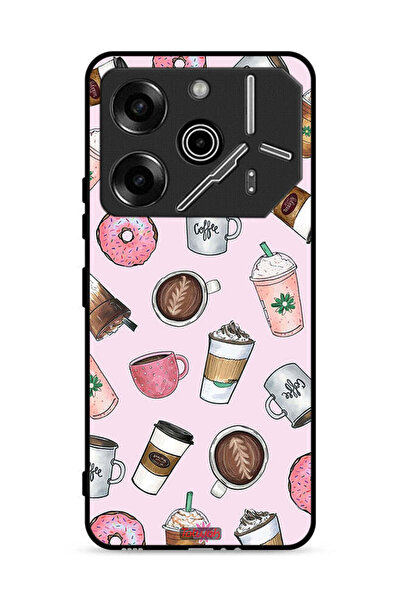 Tolwak غطاء حماية لهاتف تكنو بوفا 6 برو 5G، رسم لمحبي القهوة