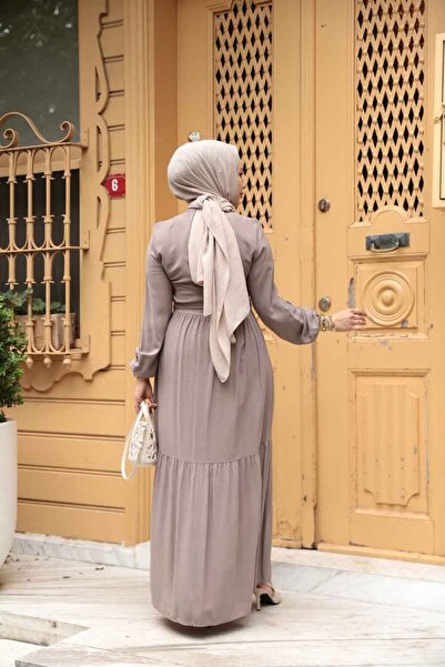 N.S NEVA STYLE Κουμπιά Βιζόν Φόρεμα Hijab 239202V