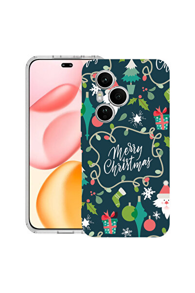 bestcase Carcasă transparentă din silicon pentru Honor 400 Pro, Crăciun Feric...