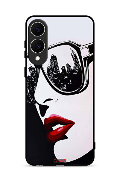 Tolwak غطاء حماية لهاتف Samsung Galaxy S25 Edge بتصميم وجه فتاة فن تجريدي