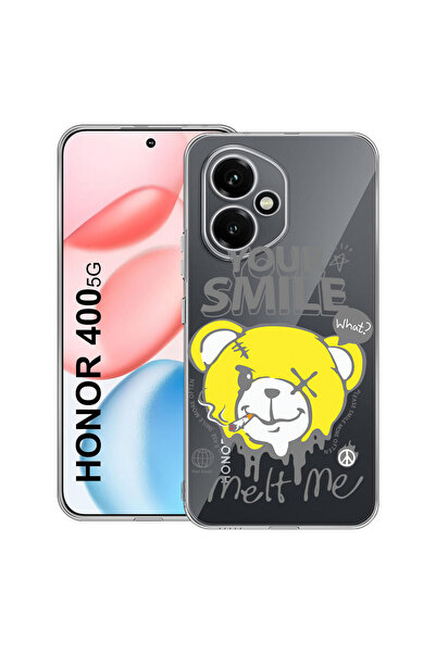 bestcase Carcasă transparentă din silicon pentru Honor 400, Ursuleț de pluș Z...