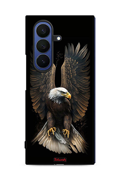 Tolwak غطاء حماية لهاتف سامسونج جالاكسي زد فولد 7 بتصميم أجنحة نسر منتشرة