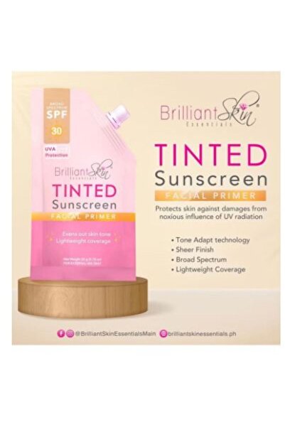 Brilliant Skin Essentials Tinted Sunscreen 20grams spf50 Sun Professional Facial Primer