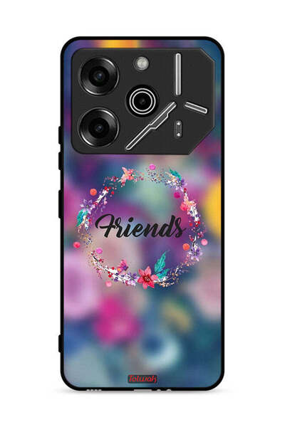 Tolwak غطاء حماية لهاتف تكنو بوفا 6 برو 5G، رسمة خاتم أصدقاء الزهور