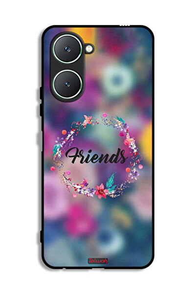Tolwak غطاء حماية Vivo Y18i 4G بتصميم خاتم أصدقاء الزهور