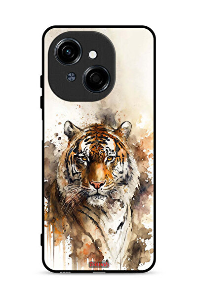 Tolwak غطاء حماية لهاتف Tecno Spark Go 1S 4G بطبعة فن تجريدي من جلد الفهد