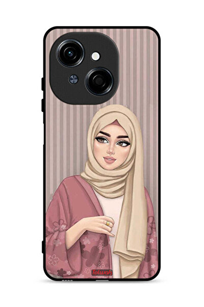 Tolwak غطاء حماية لهاتف تكنو سبارك جو 1 إس 4 جي برسومات فتاة محجبة