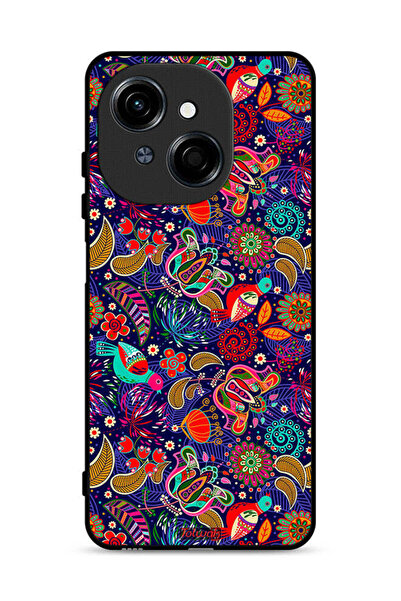 Tolwak Tecno Spark Go 1S 4G Protective Case Cover Pattern Colorful Birds Leaf...