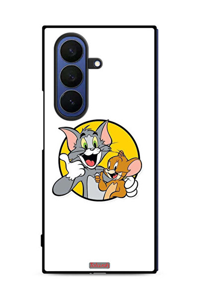 Tolwak غطاء حماية لهاتف سامسونج جالاكسي زد فولد 7 بتصميم توم وجيري