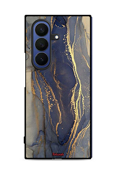 Tolwak غطاء حماية لهاتف سامسونج جالاكسي زد فولد 7 بنمط رخامي لامع