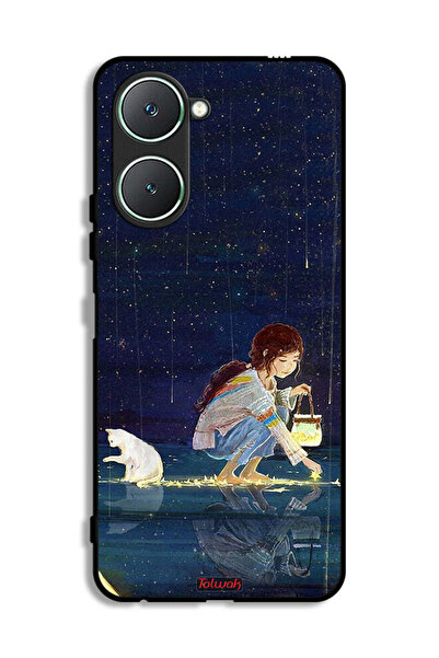 Tolwak غطاء حماية لهاتف Vivo Y18i 4G برسومات نجوم التجميع
