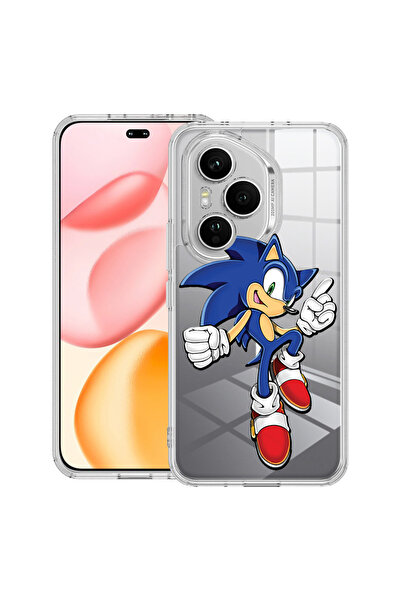bestcase Carcasă transparentă din silicon pentru Honor 400 Pro, Sonic Boom, 2...