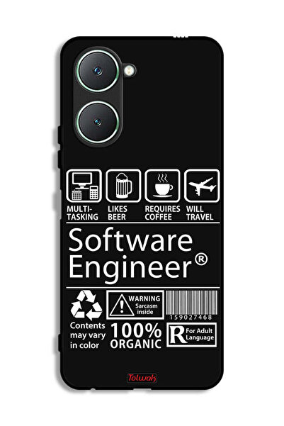 Tolwak غطاء حماية لهاتف Vivo Y18i 4G، ملصق مهندس برمجيات