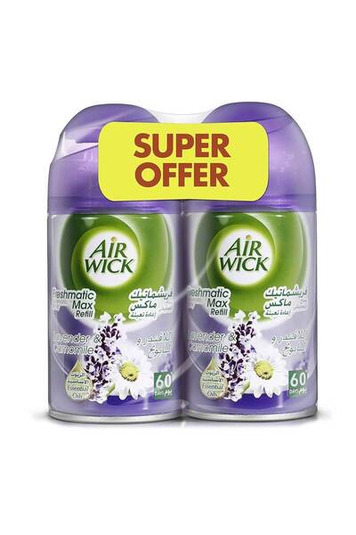 Air Wick Airwick Air Refresher Lavander And Camomile Scent, 2X250 ml