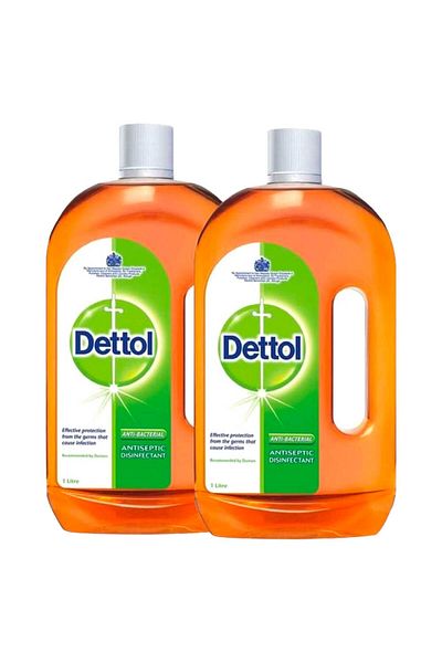 Dettol Original Anti-Bacterial Antiseptic Disinfectants, 1Liter × 2