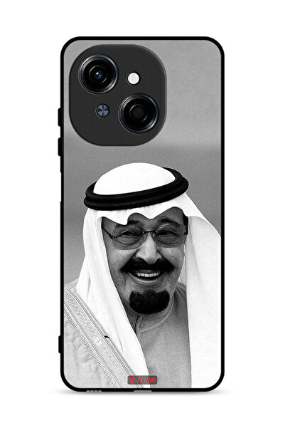 Tolwak غطاء حماية لهاتف تكنو سبارك جو 1 4G صورة الملك عبد الله مبتسمًا