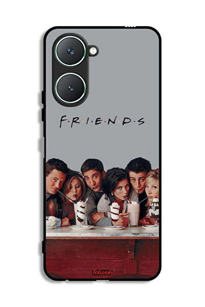 Tolwak غطاء حماية لهاتف Vivo Y18i 4G F R I E N D S