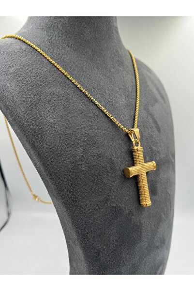 Harzem jewelry unisex haç çelik kolye