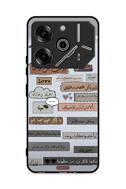 Tolwak غطاء حماية لهاتف تكنو بوفا 6 برو 5G بعبارات حب عربية