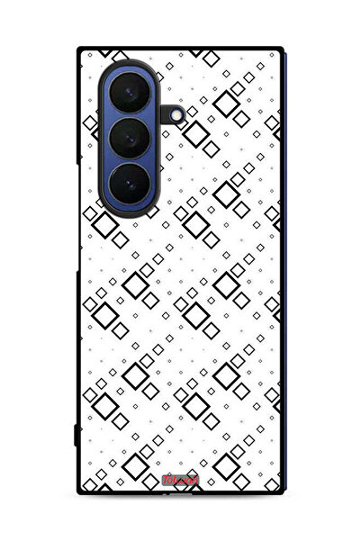 Tolwak غطاء حماية لهاتف سامسونج جالاكسي زد فولد 7 بتصميم مربع تجريدي رقمي