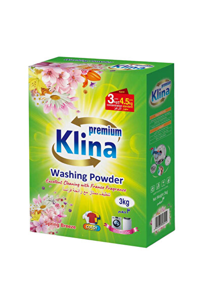 Klina Premium مسحوق غسيل أوتوماتيك، نسيم الربيع، 3 كجم