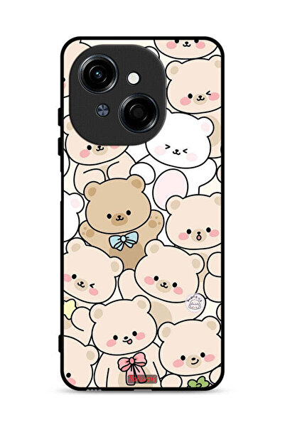 Tolwak غطاء حماية بنقشة دببة لهاتف Tecno Spark Go 1S 4G