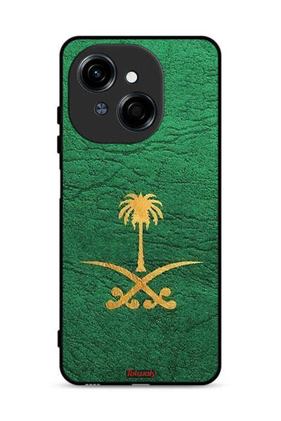 Tolwak غطاء حماية لهاتف تكنو سبارك جو 1 4G، علامة المملكة العربية السعودية، جلد