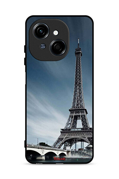 Tolwak غطاء حماية لهاتف تكنو سبارك جو 1 إس 4G بطبعة برج إيفل