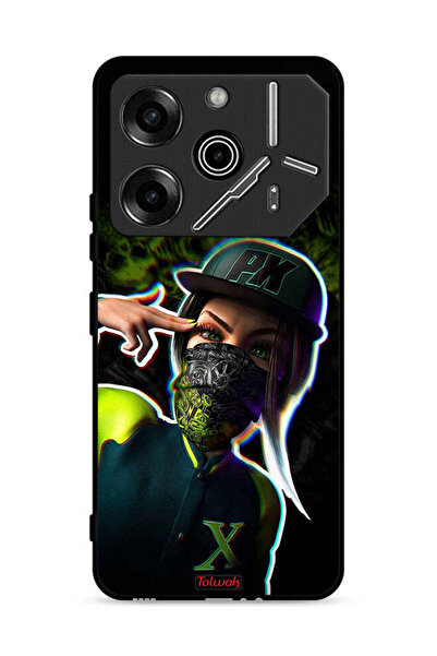 Tolwak غطاء حماية لهاتف تكنو بوفا 6 برو 5G برسومات فنية جمالية للبنات