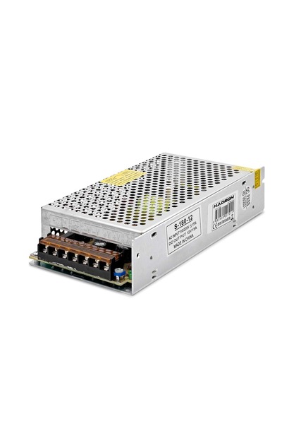 HADRON Hd8204 Metal Adaptör 12V 15A 20*10*4Cm Silver