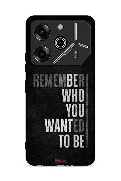 Tolwak غطاء حماية لهاتف Tecno Pova 6 Pro 5G تذكر من أردت أن تكون