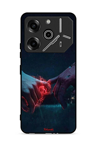 Tolwak غطاء حماية لهاتف تكنو بوفا 6 برو 5G، يدين محترقتين