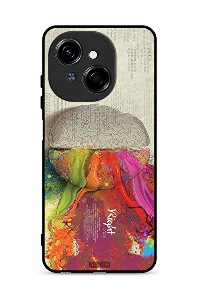 Tolwak غطاء حماية لهاتف Tecno Spark Go 1S 4G بتصميم تجريدي لعلم الدماغ