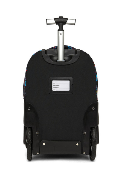 R&B Black Boys Trolley Bag W Pencil Pouch