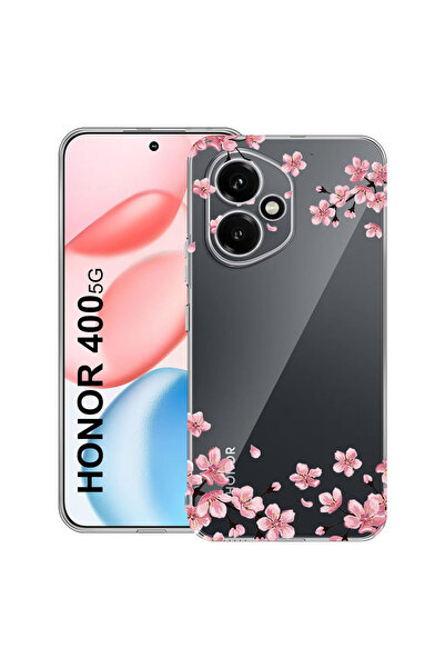 bestcase Carcasă transparentă din silicon pentru Honor 400, culori pastelate - flori, 2036423 T 694