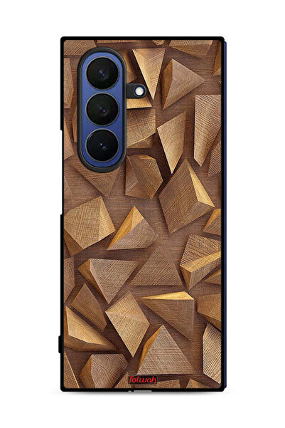 Tolwak غطاء حماية لهاتف سامسونج جالاكسي زد فولد 7 بتصميم قطع خشبية فنية