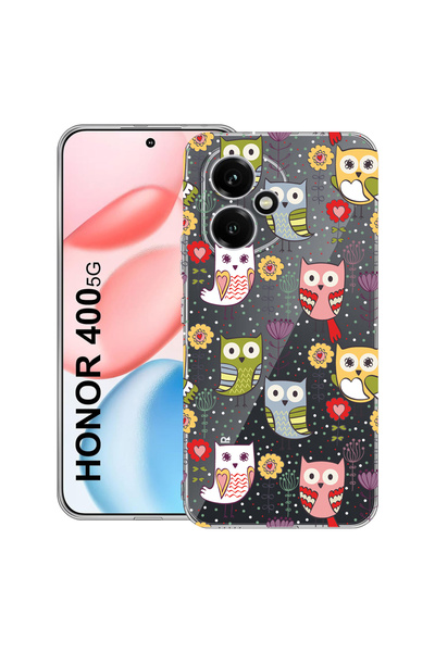 bestcase Carcasă transparentă din silicon pentru Honor 400, model bufniță, 20...